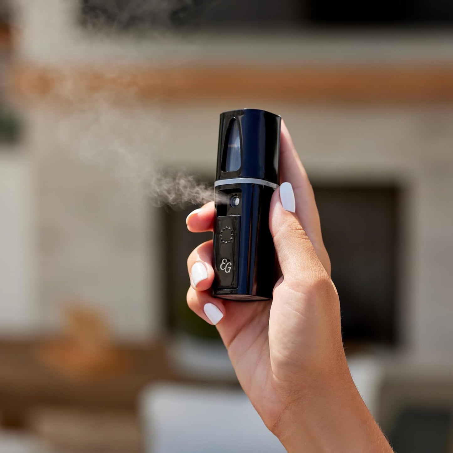 Edens Garden Mio Mist Portable Essential Oil Diffuser – Handheld Mister, Compact & USB Rechargeable Personal Aromatherapy & Essential Oils Accessory for Travel, Office & Car Use - Black