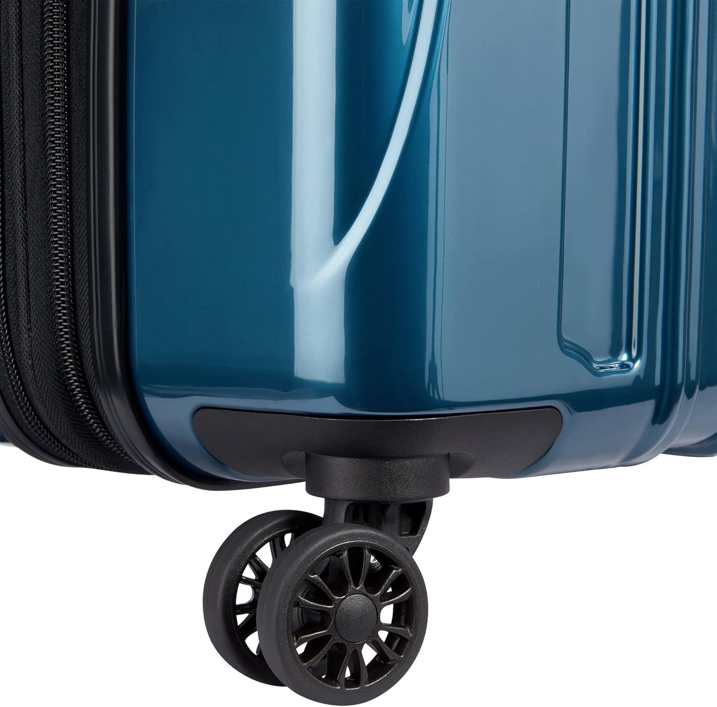 DELSEY PARIS Helium Aero Hardside Expandable Luggage with Spinner Wheels, Teal, Checked-Medium 24 Inch