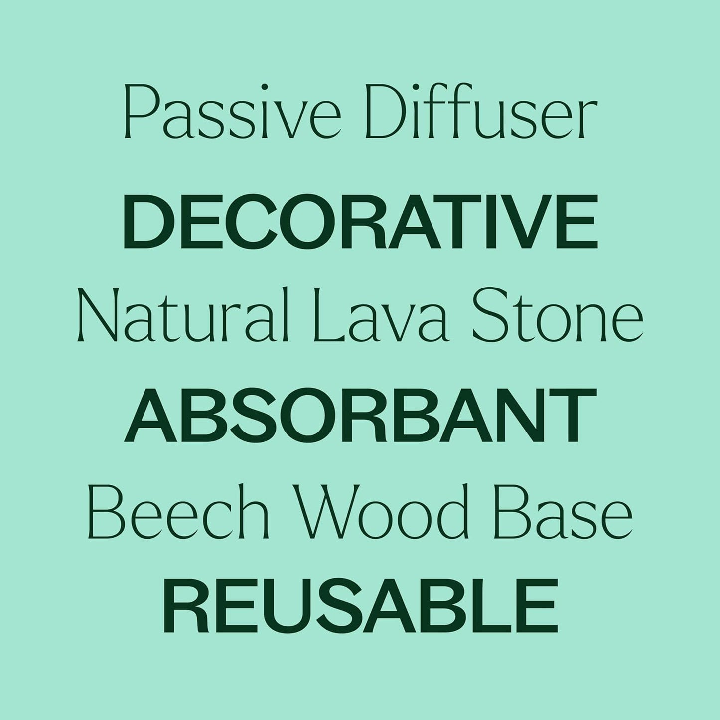 Plant Therapy Lava Rock Passive Diffuser for Essential Oils Great for Decorating at Home, Office or Car, and Gift-Giving