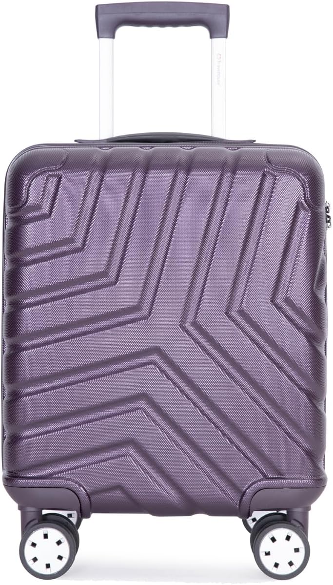 Travelhouse 16 Inch Carry On Luggage Airline Approved,Hardshell Small Carry Suitcases with 360° Spinner Wheels, Rolling Suitcase with TSA Approved