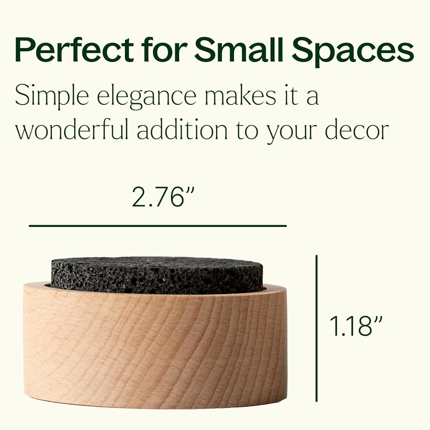 Plant Therapy Lava Rock Passive Diffuser for Essential Oils Great for Decorating at Home, Office or Car, and Gift-Giving