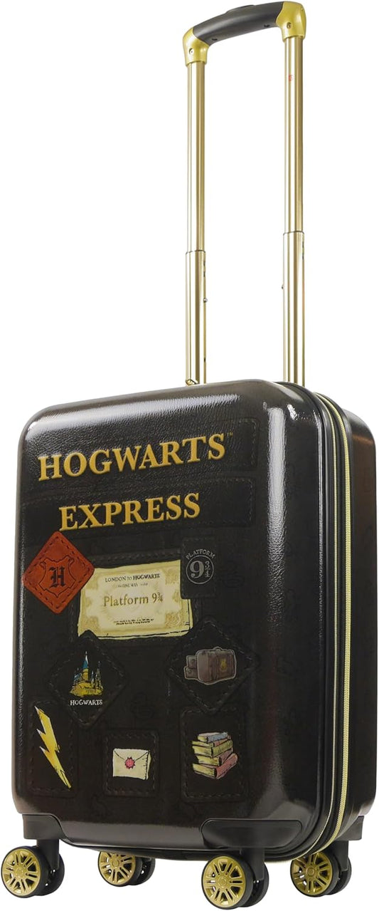 FUL Harry Potter 25 Inch Rolling Luggage, Hogwarts Express Hardshell Suitcase with Spinner Wheels, Black
