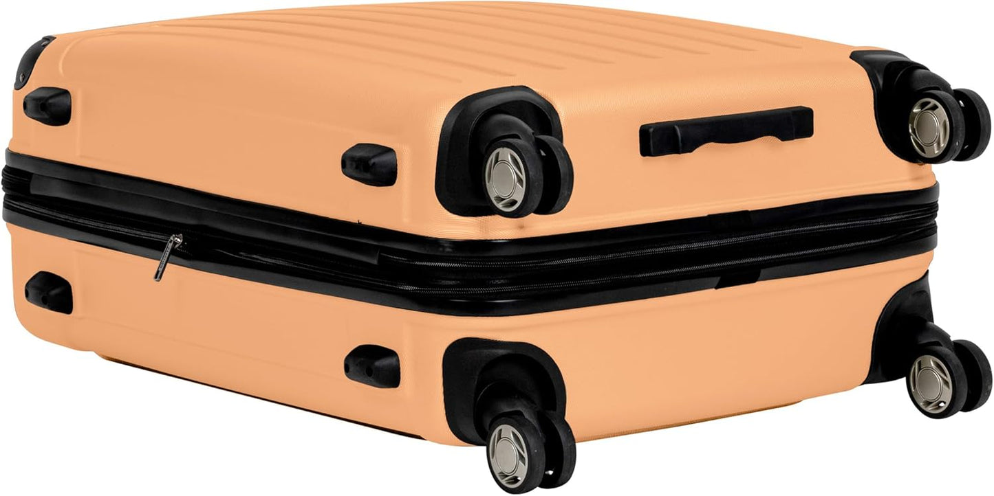 Kenneth Cole REACTION Renegade Luggage Expandable 8-Wheel Spinner Lightweight Hardside Suitcase, Dreamsicle, 28-Inch Checked