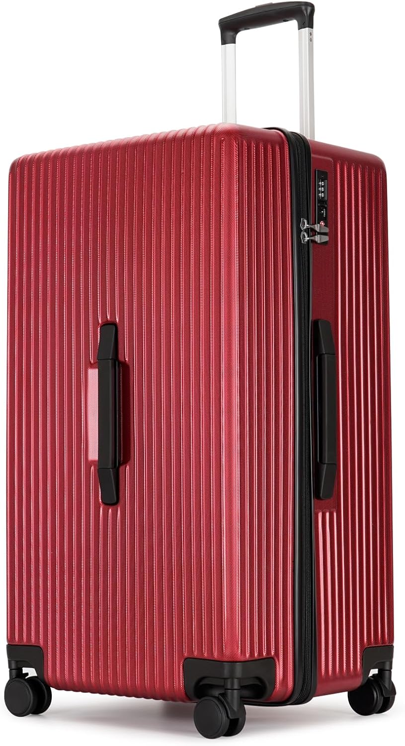 PRIMICIA ginzatravel Suitcase, 28 inch suitcase with wheel & Travel Bag & Suitcase Strap, Scratch resistant texture Lightweight PC material, TSA lock (Star Silver (combination)), A-9679