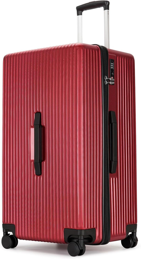 PRIMICIA ginzatravel Suitcase, 28 inch suitcase with wheel & Travel Bag & Suitcase Strap, Scratch resistant texture Lightweight PC material, TSA lock (Star Silver (combination)), A-9679