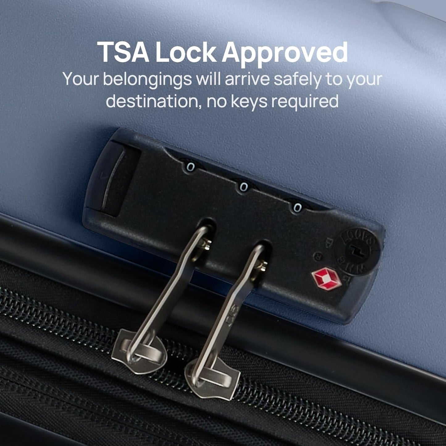 NINETYGO Luggage Sets 2 Piece, Carry On Luggage Airline Approved, Large Checked Luggage with Spinner Wheels, Lightweight, Hard Shell PC Suitcase Sets, TSA Approved, 20in/28in (Shadow, Rhine Basic)