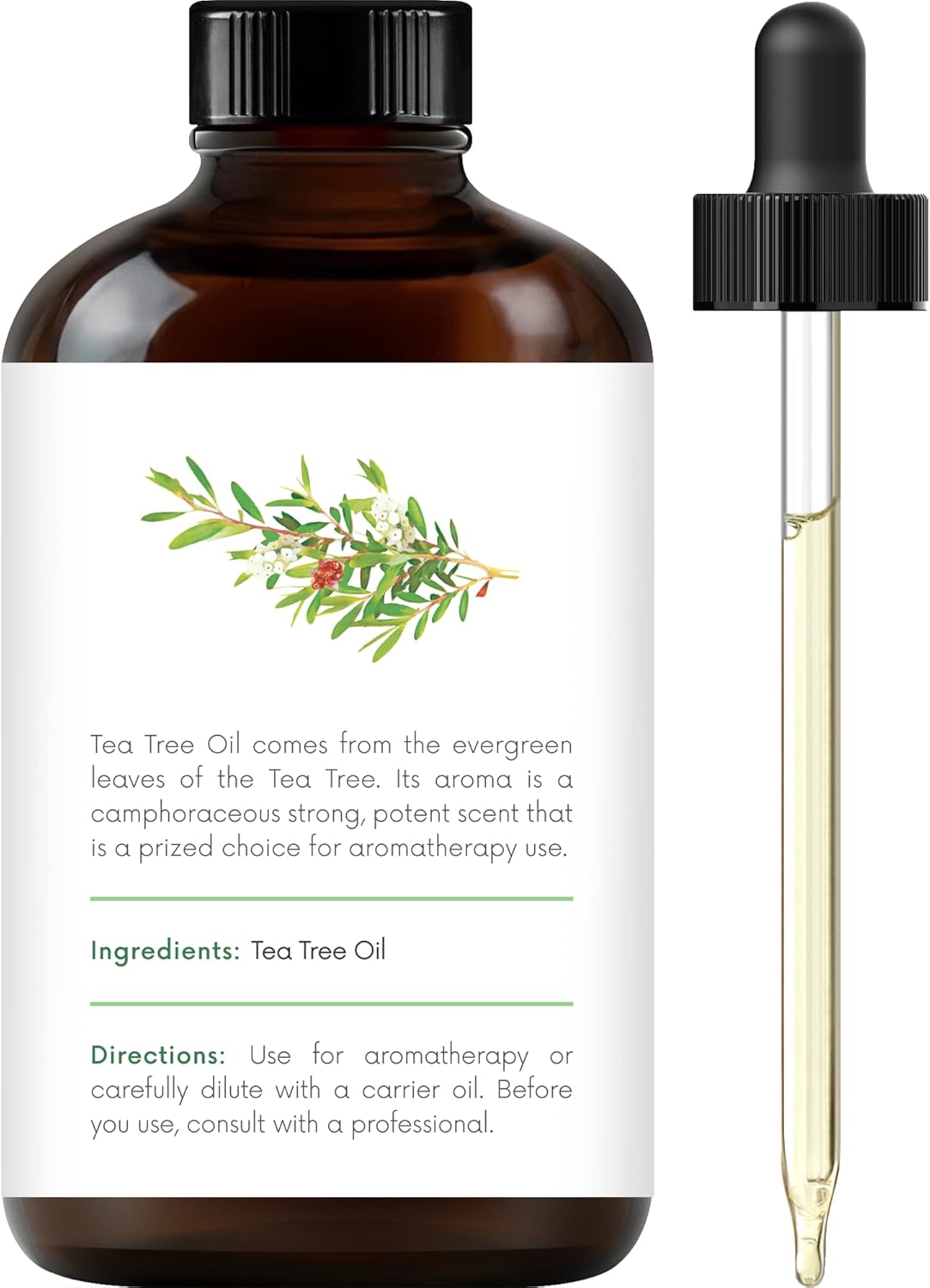 Handcraft Blends Tea Tree Essential Oil – Huge 4 Fl Oz – 100% Pure and Natural – Premium Grade Essential Oil for Diffuser and Aromatherapy, Skin, Massage, Candle and Soap Making Fragrance