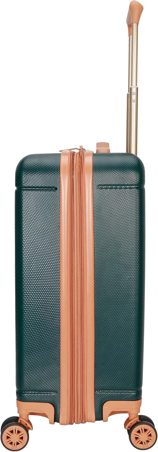 Dockers Hooper Hardside Expandable 8-Wheel Spinner Travel Checked Luggage, 3-Piece Set, Ponderosa Pine