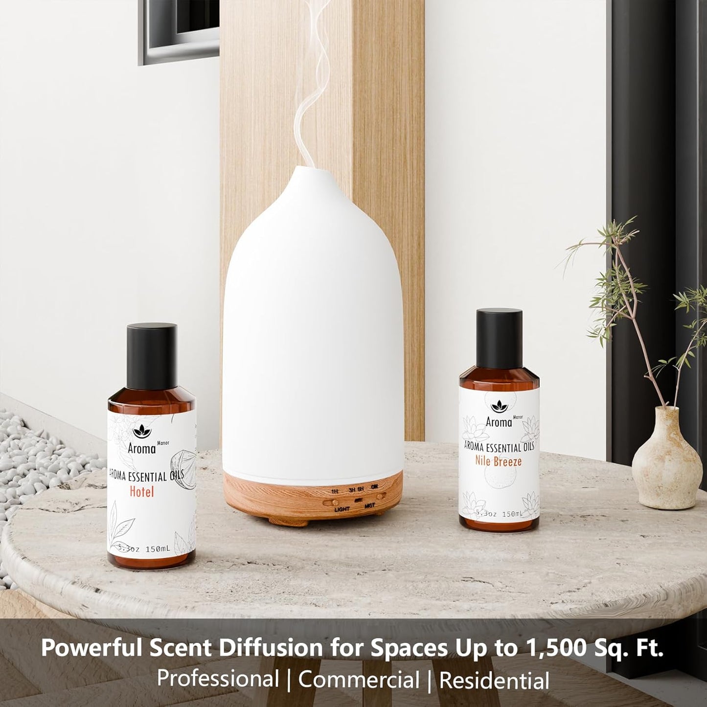 Hotel Scent Essential Oil - My Way - Luxury Hotel Inspired Home Aromatherapy Diffuser Oil - Lemon, Bergamot, Orange Blossom- for Diffuser, Humidifier, Ultrasonic, Reed - 150ML