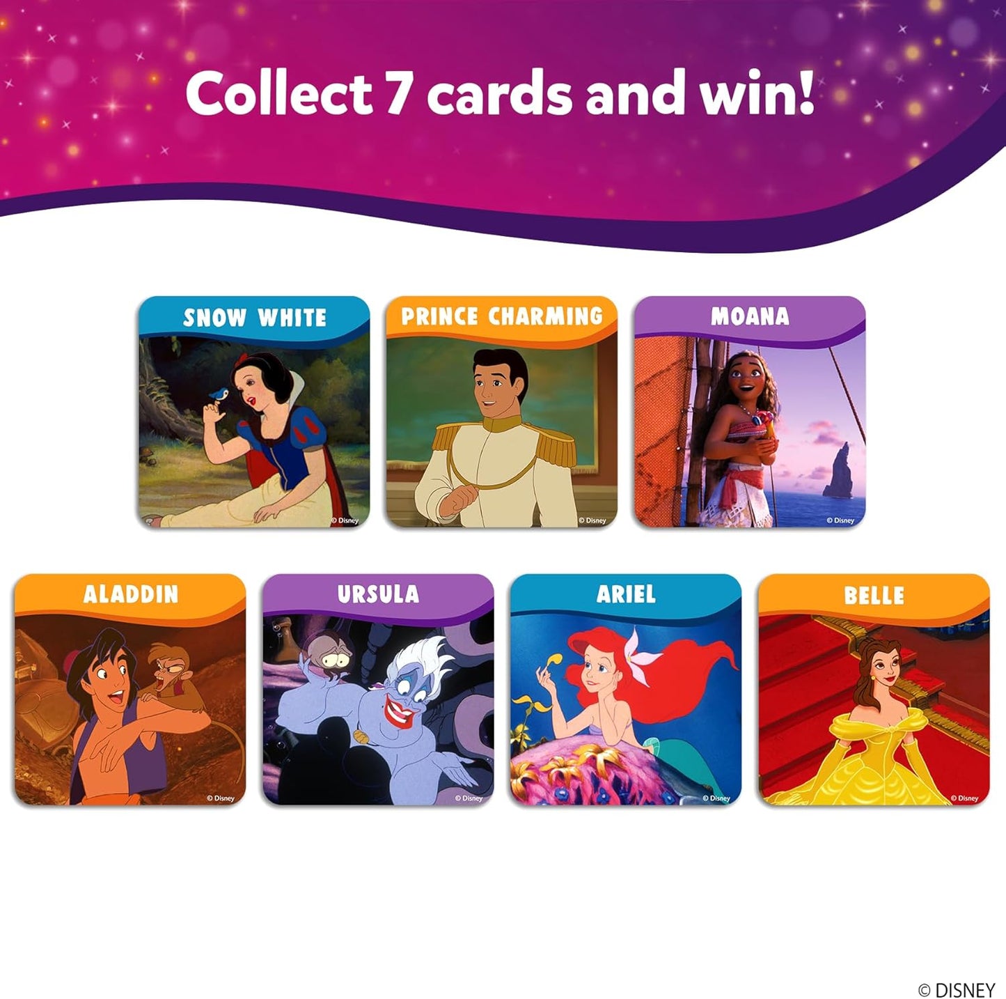 Skillmatics Guess in 10 - Disney Princess Card Game, Christmas Fun for Preschool Kids, Girls & Boys Who Love Cinderella, Ariel, Jasmine, Fun Travel Game, Gifts for Ages 3, 4, 5, 6