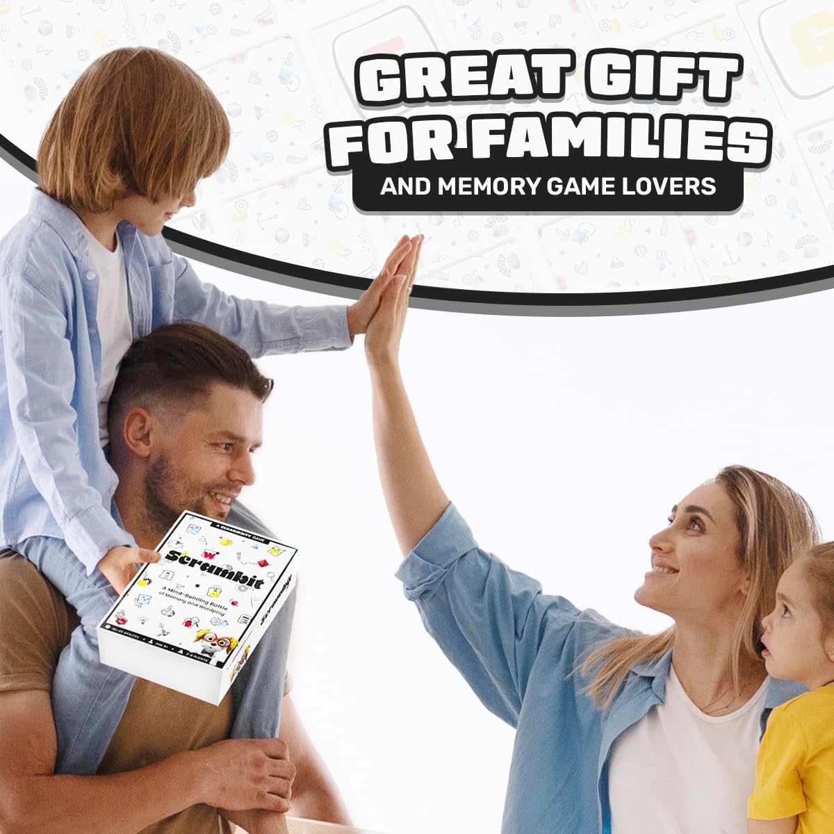 White Beetle Games Interactive Memory Game for Family Game Night, Travel Games for Kids 8-12 & Adults, Educational & Fun Matching Activity for The Family, Spelling & Word Play for Ages 8+