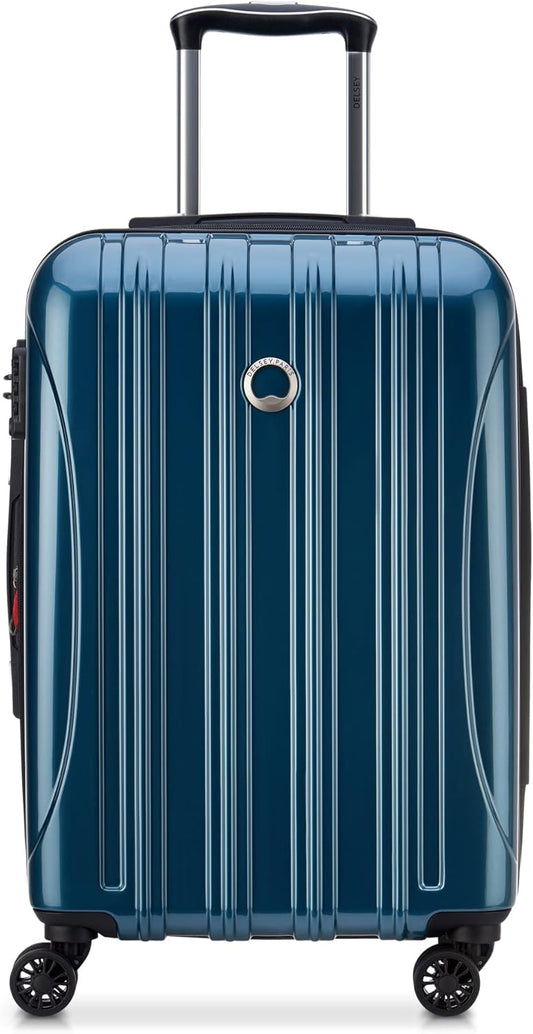 DELSEY PARIS Helium Aero Hardside Expandable Luggage with Spinner Wheels, Teal, Carry-On 21 Inch
