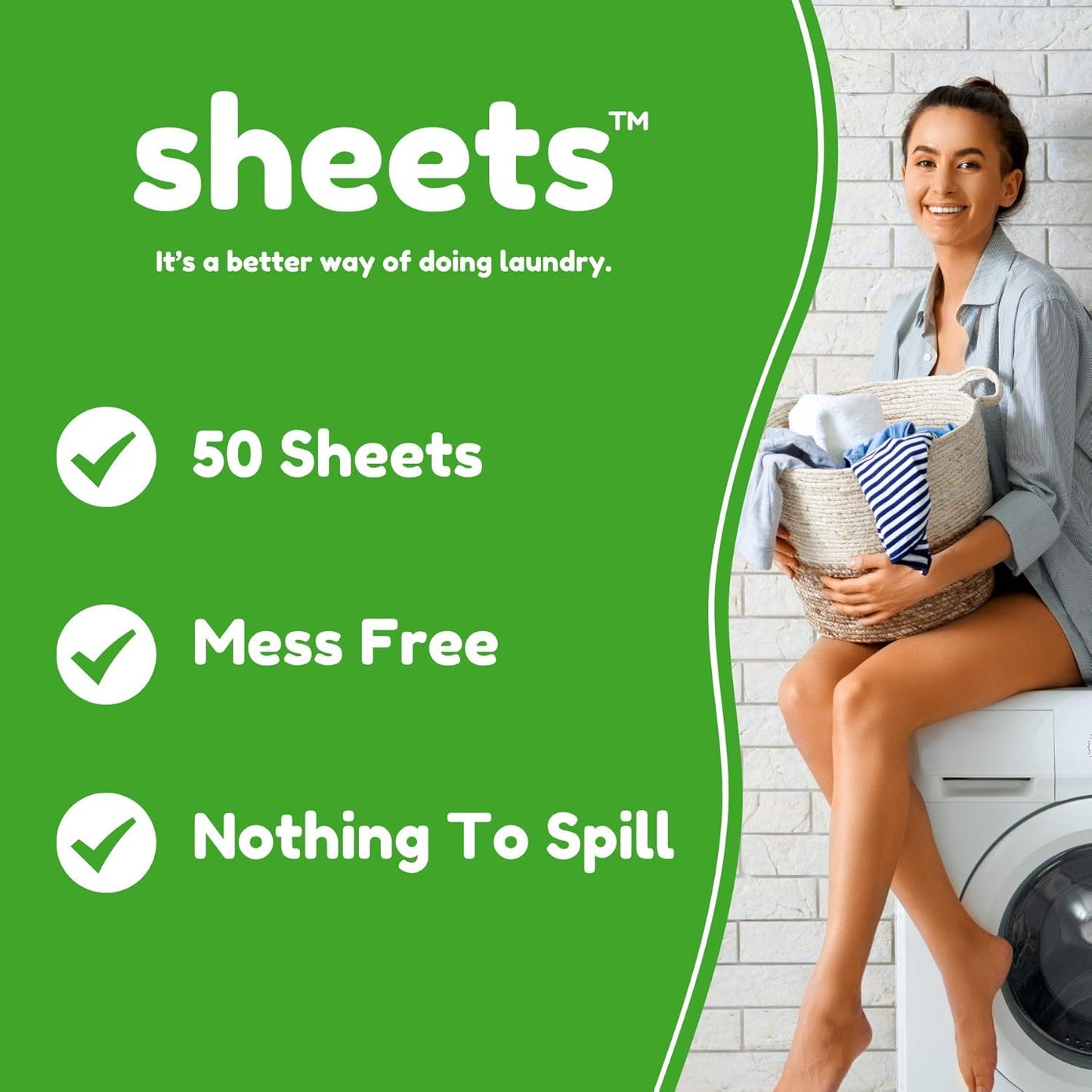 Sheets Laundry Club Bundle - 50 Pack (up to 100 loads) Fresh Linen Detergent Sheets & 40 Pack Vitality Dryer Sheets - New Liquidless Technology, Travel Essential Cleaning Supplies