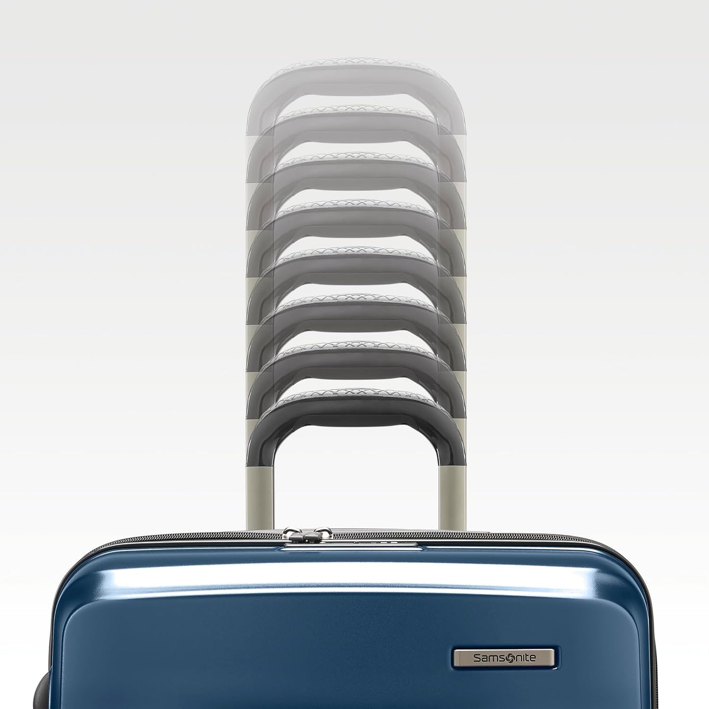 Samsonite Octiv Pro 3-Piece Hardside Lightweight (21/24/28) Front Pocket Carry-On Pro, Medium & Large-Checked Luggage Set, Expandable, Four Spinner Wheels, Adjustable Handle, TSA Lock – Blue