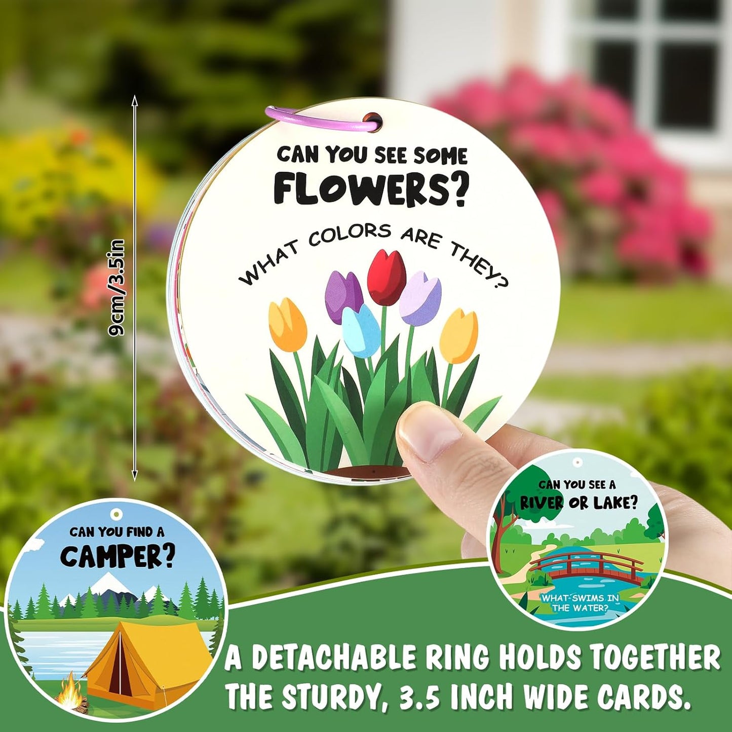 Colarr Children's Scavenger Hunt Set Include 20 Road Trip Cards Toddler Car Activities Road Trip Toys Educational Scavenger Hunt Cards Travel Games Car Ride Games for Kids