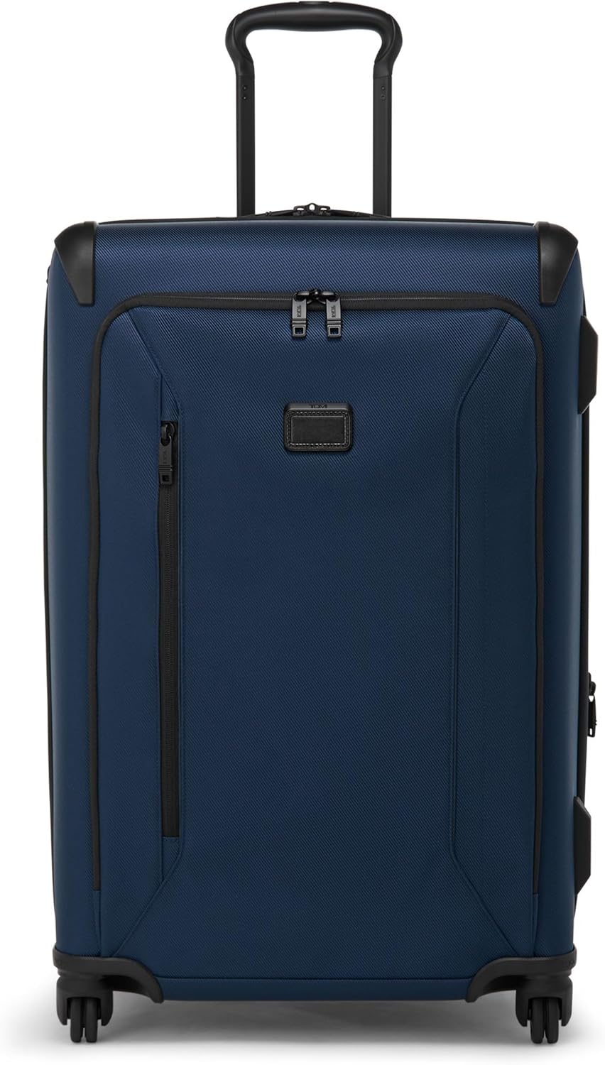 TUMI - Aerotour 4 Wheel Expandable Luggage - Men's and Women's Lightweight Business and Leisure Travel Suitcase - 26" Short Trip Expandable Packing Case, Navy