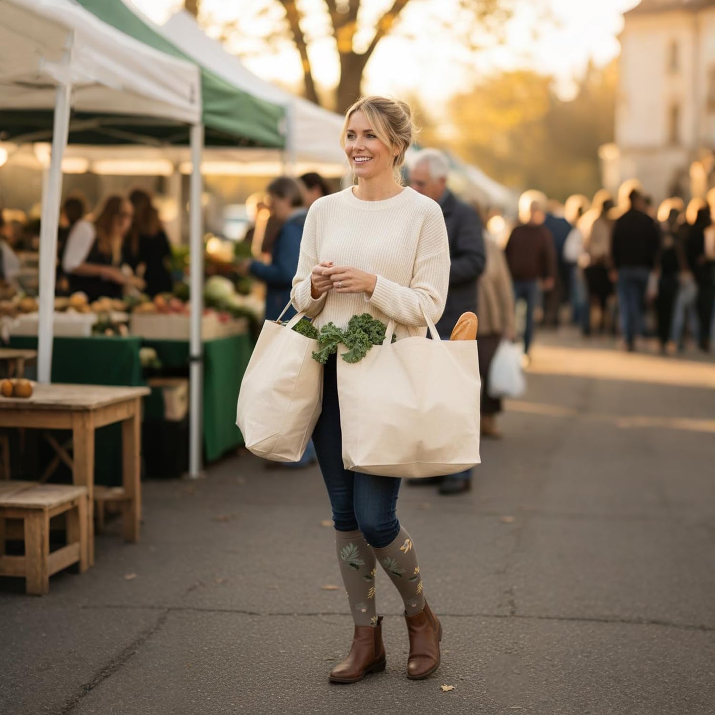 Graduated Compression Socks for Women&Men 20-30mmhg Knee High Socks Travel Hiking Running Stocking