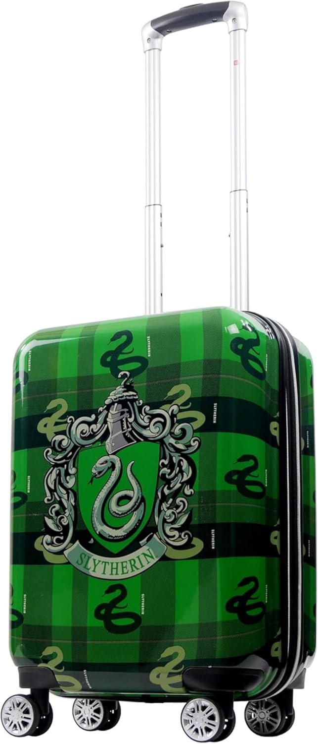 FUL Harry Potter 22 Inch Carry On Luggage, Hardshell Rolling Suitcase with Spinner Wheels, Slytherin