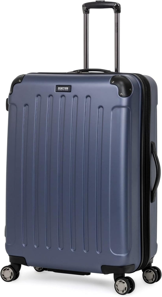 Kenneth Cole REACTION Renegade Luggage Expandable 8-Wheel Spinner Lightweight Hardside Suitcase, Smokey Purple, 28-Inch Checked