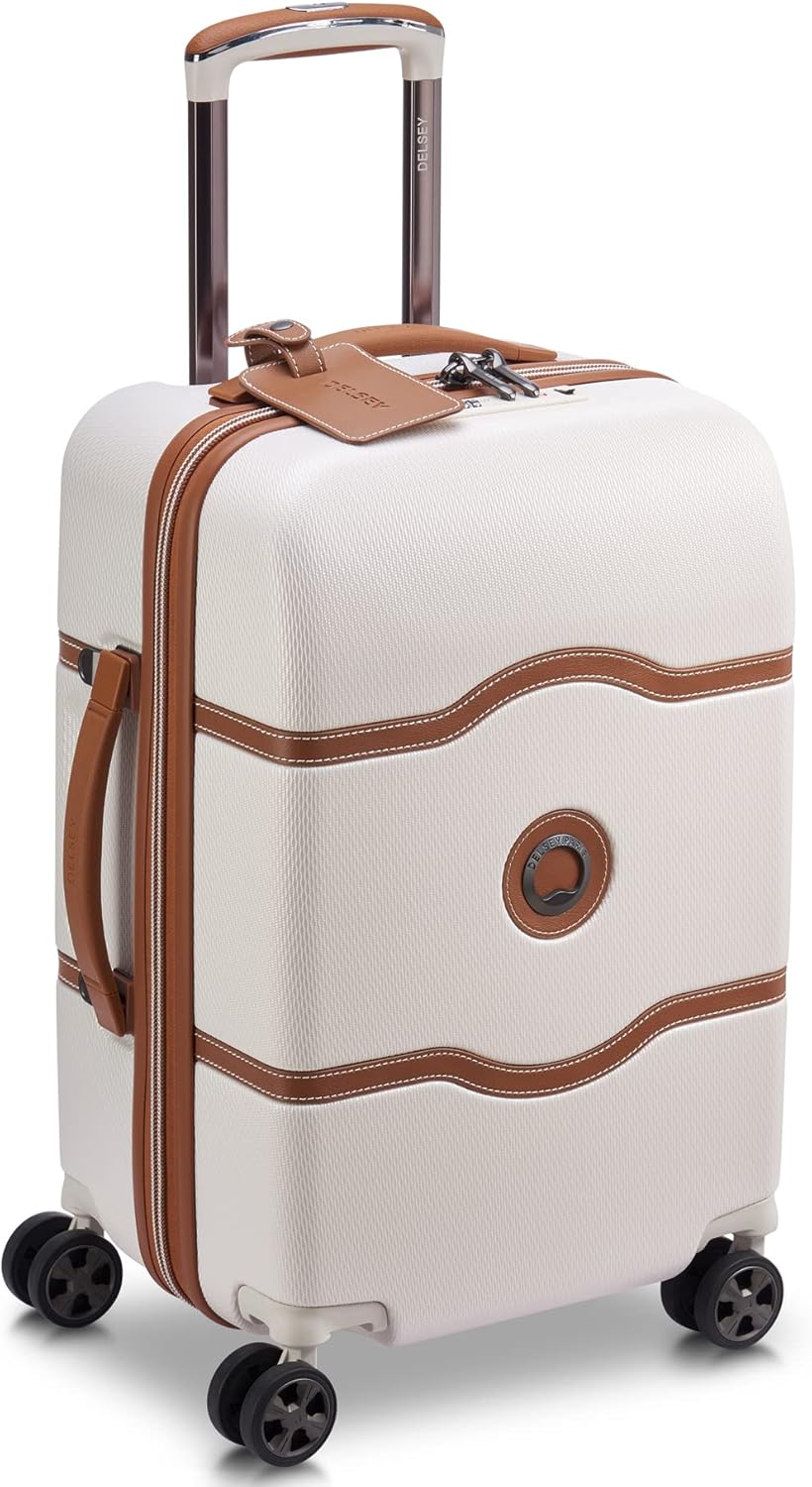 DELSEY PARIS Chatelet Air 2.0 Hardside Luggage with Spinner Wheels, Angora, Carry on 19 Inch