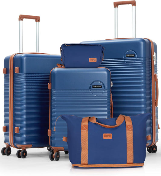 Luggage Sets 5 Piece, Suitcases with Wheels, Hardshell Suitcase Set, ABS Carry on Luggage Set with TSA Lock, Travel Luggage