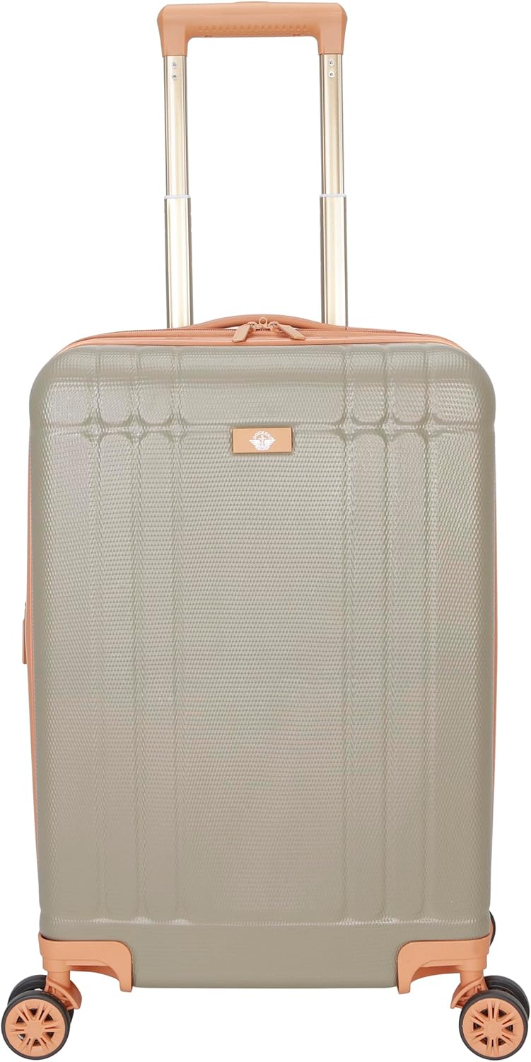 Dockers Hooper Hardside Expandable 8-Wheel Spinner Travel Carry On Luggage, 20-Inch, Timberwolf