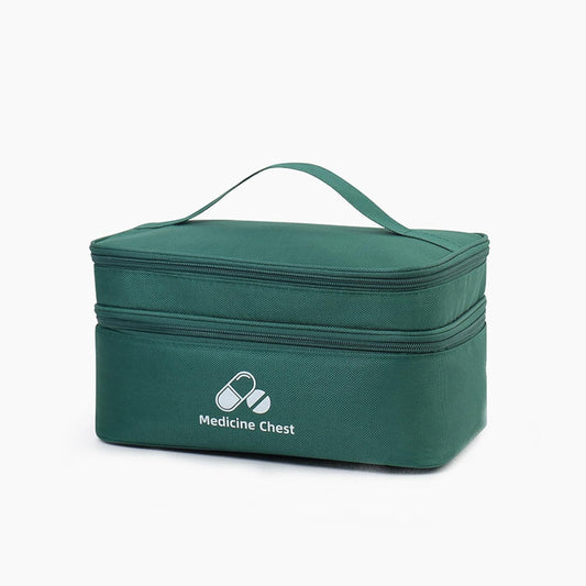 First Aid Bag Empty, First Aid Kit Storage Bag, Small Medical Bag, Medical Travel Case First Responder Emergency Storage Compact Medicine Bags for Car Home Office Kitchen Sport Outdoors (Green)