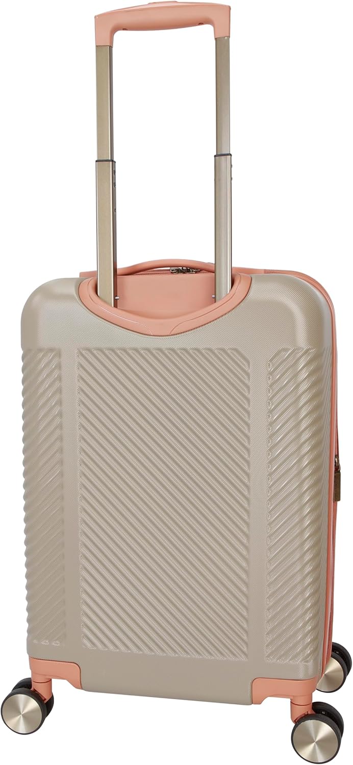 Dockers Spectra Hardside Expandable 8-Wheel Spinner Travel Luggage, Timberwolf, 20-Inch Carry On