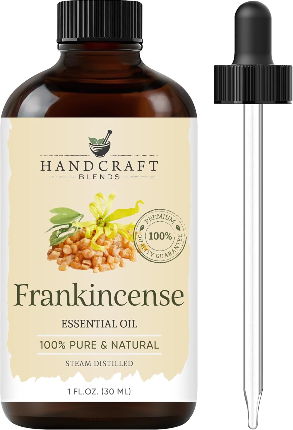 Handcraft Blends Frankincense Essential Oil – 1 Fl Oz – 100% Pure and Natural – Premium Grade Essential Oil for Diffuser and Aromatherapy, Skin, Massage, Candle and Soap Making Fragrance