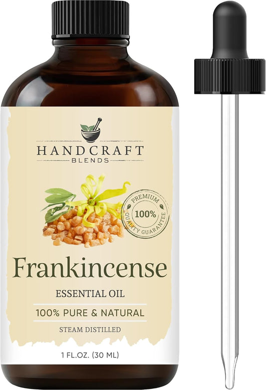 Handcraft Blends Frankincense Essential Oil – 1 Fl Oz – 100% Pure and Natural – Premium Grade Essential Oil for Diffuser and Aromatherapy, Skin, Massage, Candle and Soap Making Fragrance