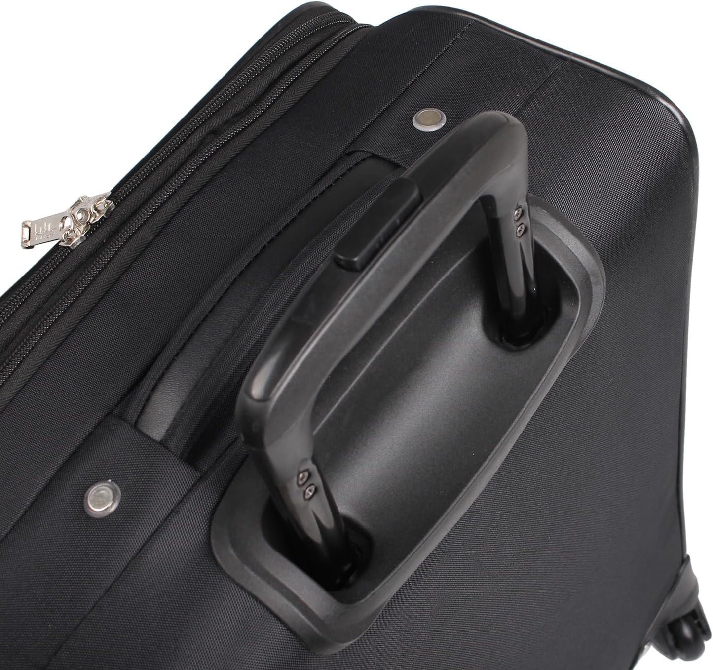 Nicole Miller Carry on Luggage Collection - Expandable 24 Inch Softside Bag - Lightweight Checked Suitcase with 4-Rolling Spinner Wheels