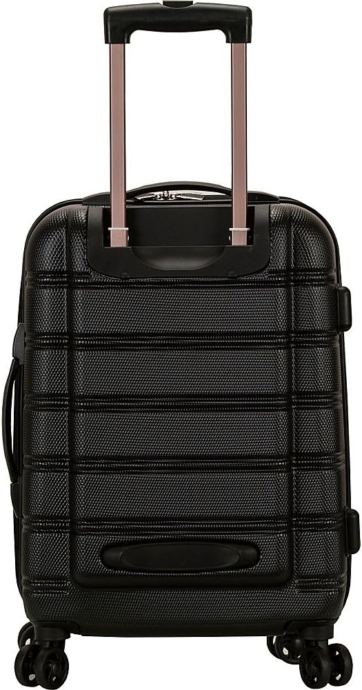 Rockland Melbourne Hardside Expandable Spinner Wheel Luggage, Two Tone White, Carry-On 20-Inch