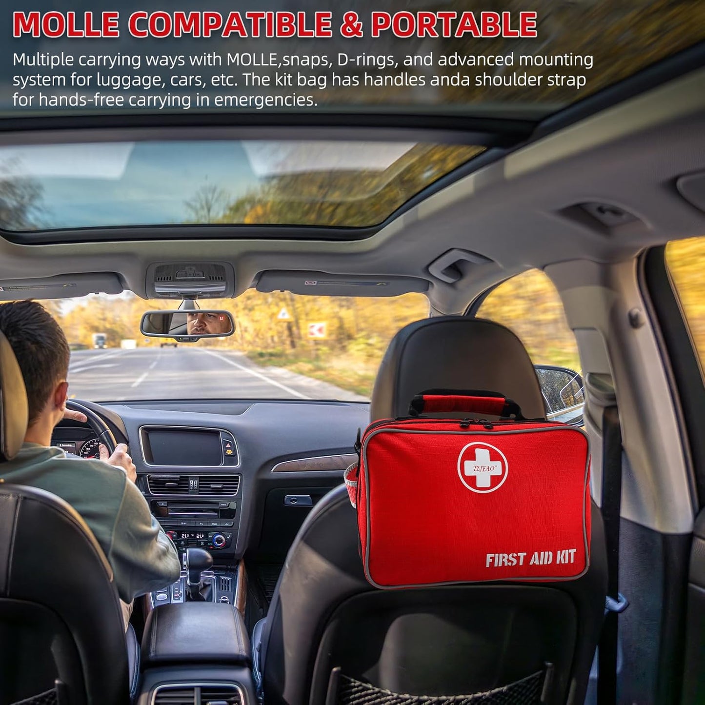 Comprehensive Premium 430 Piece Emergency First Aid Kit, Large Medical Kits for Home, Car, Camping, Travel, Hiking, Truck, Sports & Outdoor Emergencies, Businesses & Home Medical Supplies