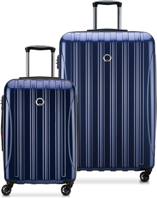 DELSEY PARIS Helium Aero Hardside Expandable Luggage with Spinner Wheels, Blue Cobalt, 2-Piece Set (21/28)