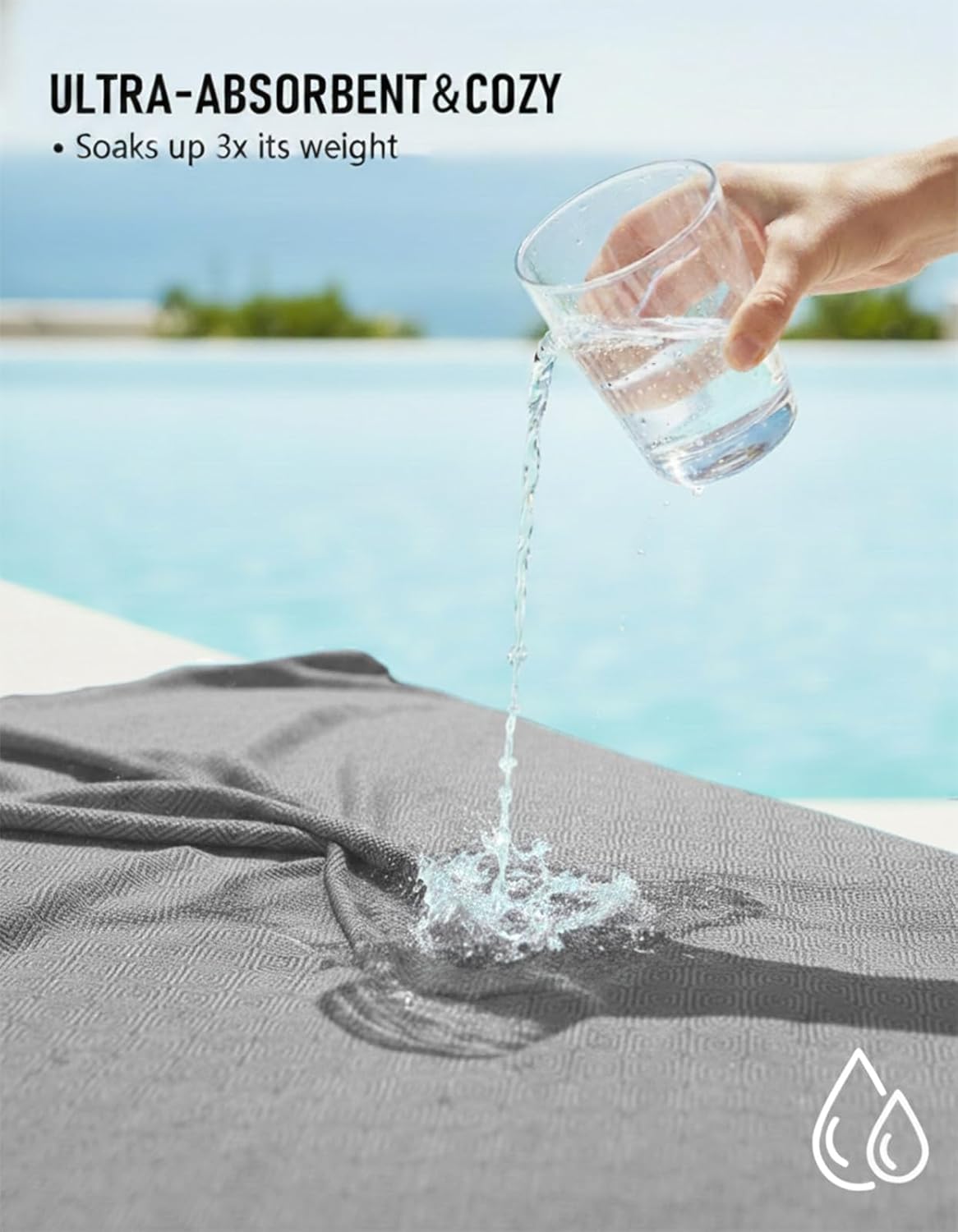 Large Throw Blanket Yoga Blanket Turkish Beach Towel Mens Birthday Gift Idea Dad Father Day Husband Brother Uncle Boyfriend Male Grandpa Him Appreciation Thank You Retirement 60th 50th 40th 30th