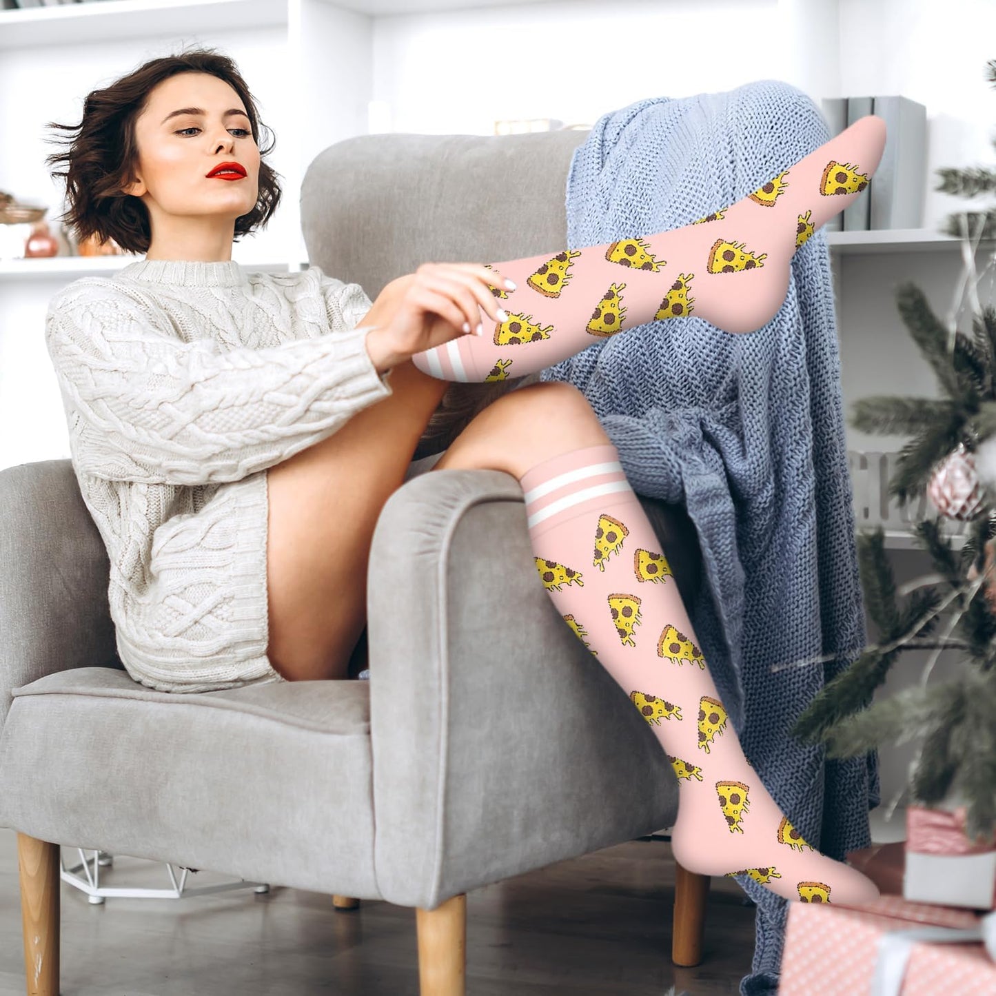 Bluemaple Compression Socks for Women & Men Circulation (6 Pairs) 15-20 mmHg is Best Support for Athletic Running Cycling