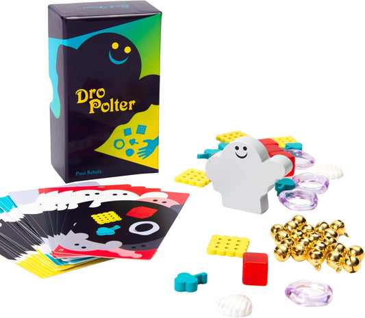 Oink Games DroPolter – Fast-Paced Ghost Memory Party Game | 2–5 Players | Ages 6+ | Portable Travel Game