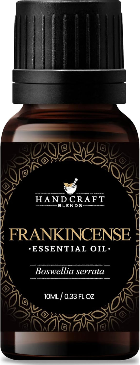 Handcraft Blends Frankincense Essential Oil – 0.33 Fl Oz – 100% Pure and Natural – Premium Grade Essential Oil for Diffuser and Aromatherapy, Skin, Massage, Candle and Soap Making Fragrance