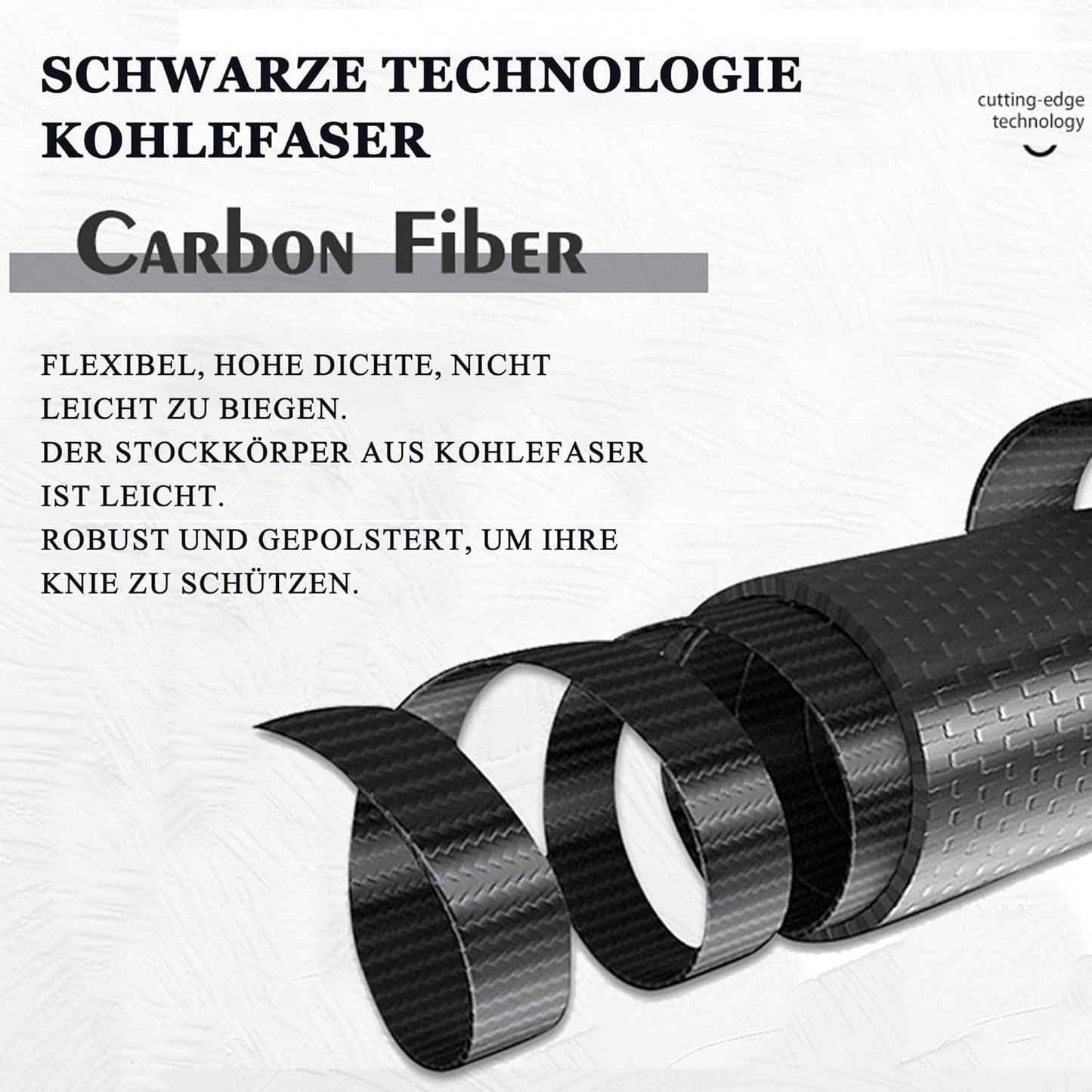 Ultralight Carbon Fibre Trekking Poles - 5-Section Adjustable Hiking Sticks with Anti-Shock Tips, Ergonomic Grips & Storage Bag - Perfect for Hiking, Walking & Backpacking (Set of 2)