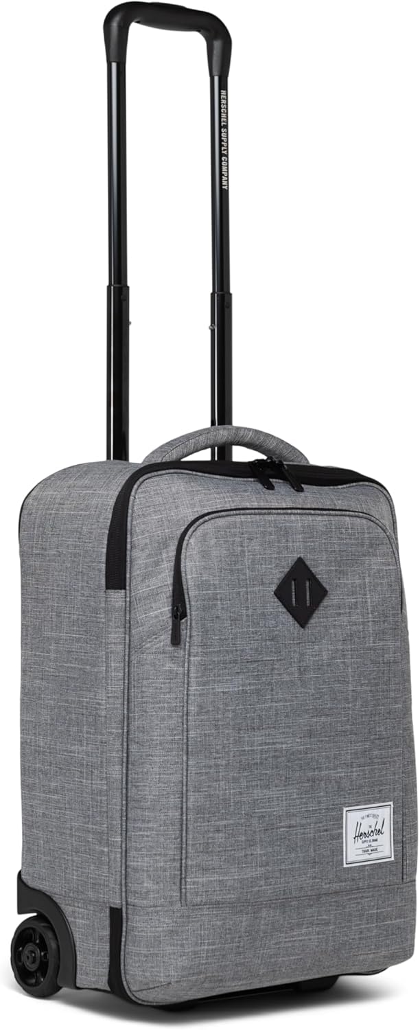 Herschel Supply Co. Heritage Softshell Large Carryon Luggage, Raven Crosshatch, Carry on-27L