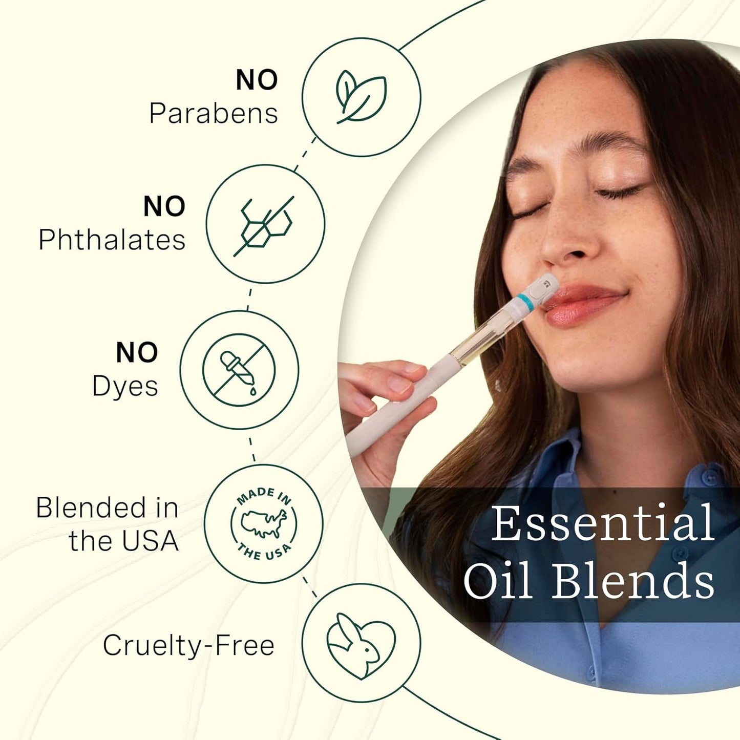 Lifelines Pen Diffuser, Crisp Mountain Air - 1mm Black Ballpoint Pen with Scented Essential Oil Blends – Aromatherapy Diffuser & Sensory Immersion Diffuse Aroma As You Write