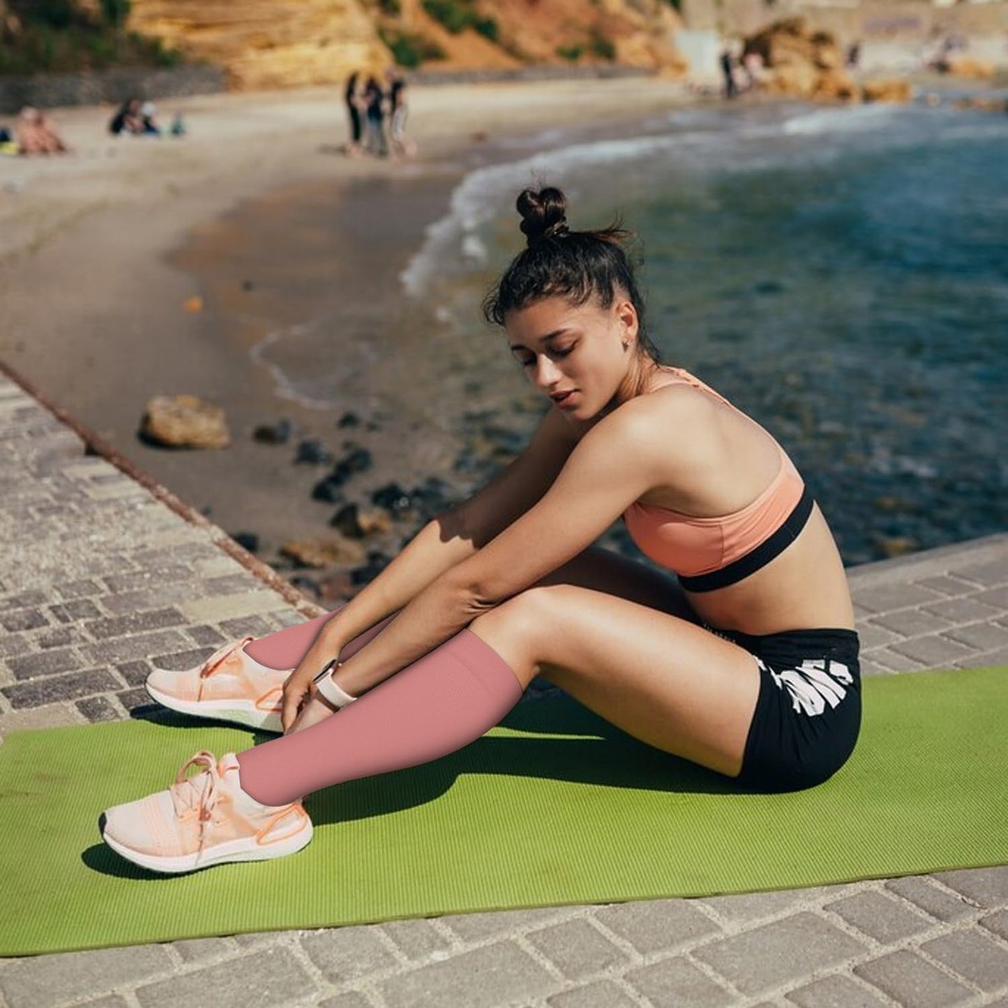 Graduated Compression Socks for Women&Men 20-30mmhg Knee High Socks Travel Hiking Running Stocking