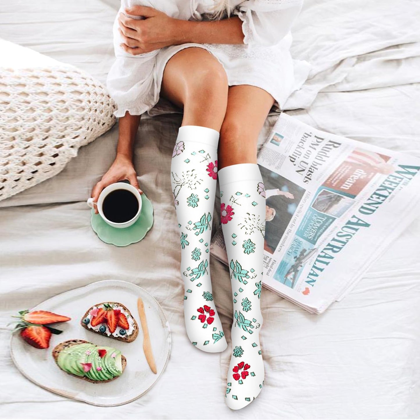 6 Pack Copper Compression Socks for Women and Men Circulation-Best Support for Medical, Running,Nursing,Athletic