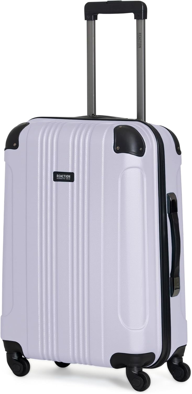 Kenneth Cole REACTION Bounds Lightweight Hardshell 4-Wheel Spinner Luggage, Lavender, 20-Inch Carry On