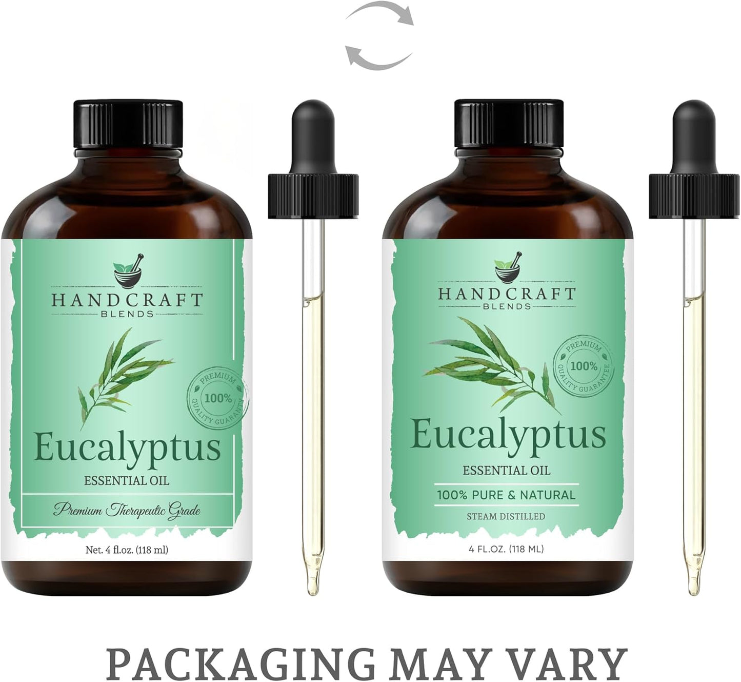 Handcraft Blends Eucalyptus Essential Oil – Huge 4 Fl Oz – 100% Pure and Natural – Premium Grade Essential Oil for Diffuser and Aromatherapy, Skin, Massage, Candle and Soap Making Fragrance