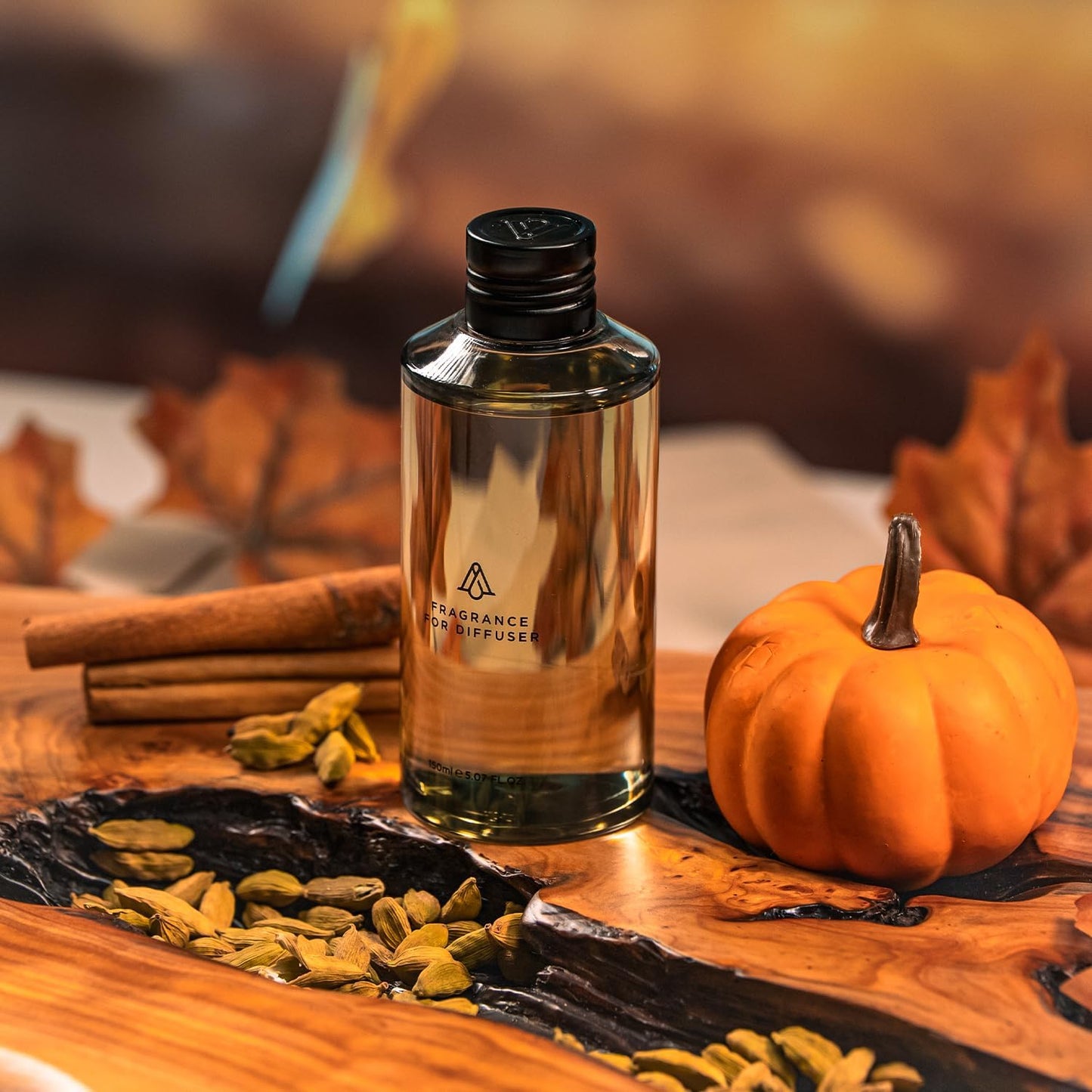 AromaPlan Hotel Scent Diffuser Oil Pumpkin Spice 5 Fl Oz (148ml) Fall Collection –Luxury Hotel & Home Fragrance Oil - Non Toxic - Made in USA - Bigger Bottle, Bolder Aroma & Longer Lasting