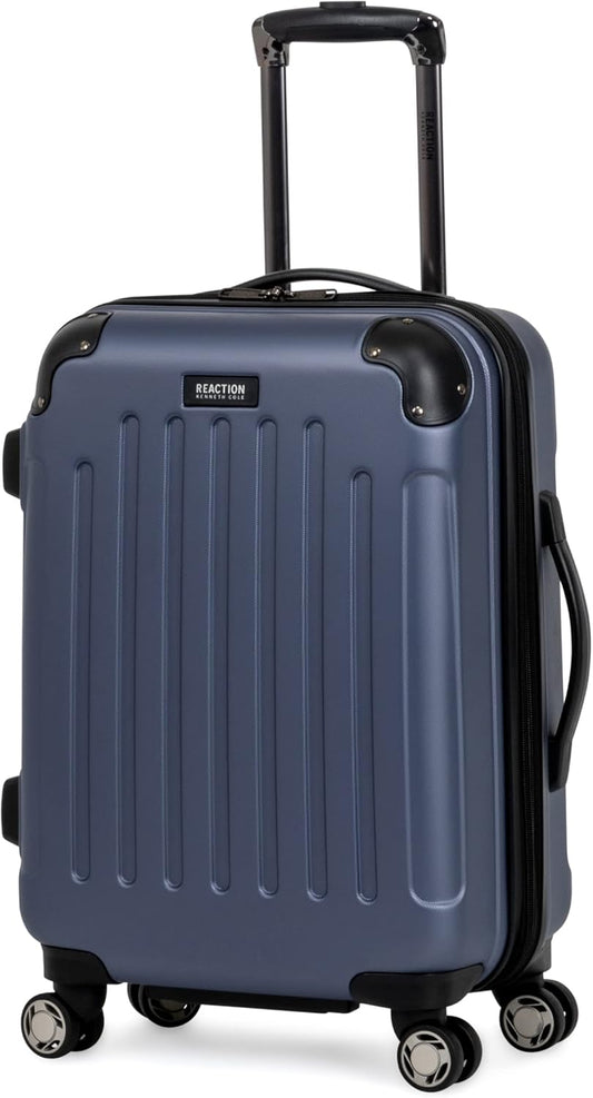 Kenneth Cole REACTION Renegade Luggage Expandable 8-Wheel Spinner Lightweight Hardside Suitcase, Smokey Purple, 20-Inch Carry On