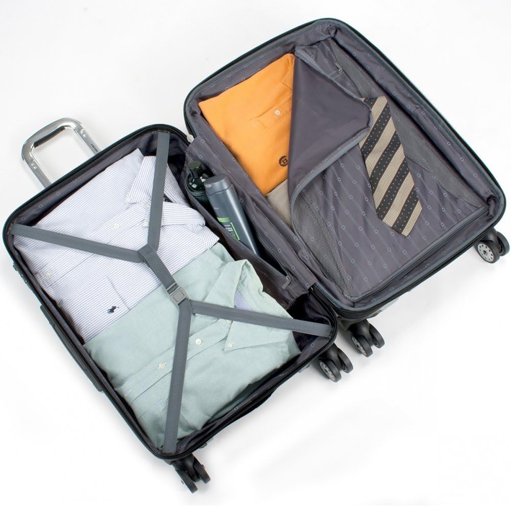 DELSEY PARIS Helium Aero Hardside Expandable Luggage with Spinner Wheels, Black, Carry-On 19 Inch