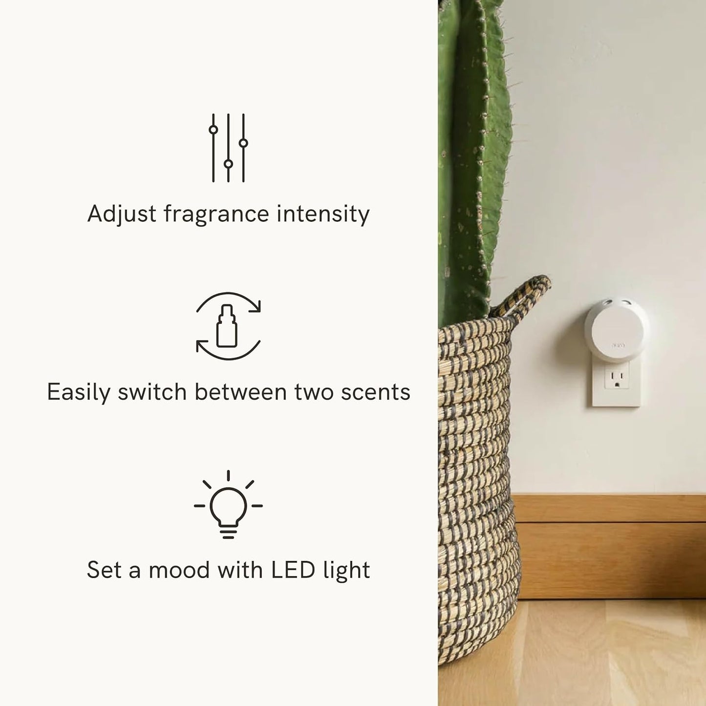 Pura Smart Home Fragrance Device Starter Set - Pura 4 - Scent Diffuser for Home - Includes Fragrance Aroma Diffuser - Square Box, Orange Blossom and Lemon Verbena Scent Refills