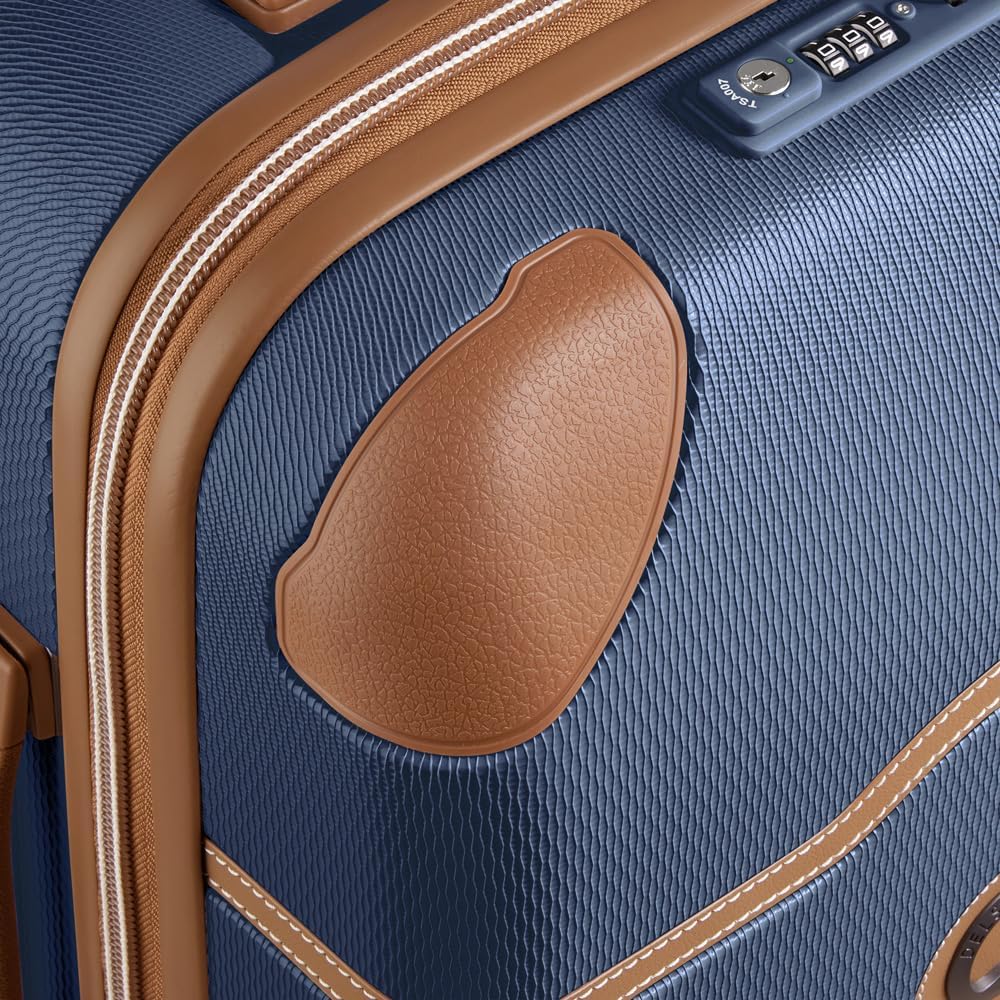 DELSEY PARIS Chatelet Air 2.0 Hardside Luggage with Spinner Wheels, Navy Blue, Carry on 20 Inch